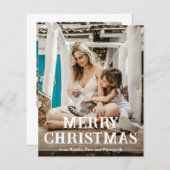 ヴィンテージフォントシンプルフォトクリモダンスマス (正面/裏面)