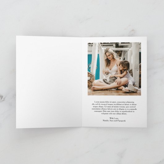 ヴィンテージフォントシンプルフォトクリモダンスマス シーズンカード (内部)