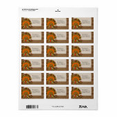 ヴィンテージフォント感謝祭グリーティングアンティークはがき ラベル (フルシート)