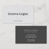 ヴィンテージフォント |レザーフェイク |高ファッション 名刺 (正面/裏面)