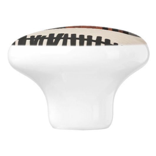 ヴィンテージフォークアートウィンタービレッジシーン セラミックノブ (側面)