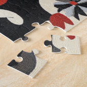 ヴィンテージフォークアートデザイン ジグソーパズル (側面)