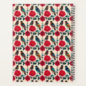 ヴィンテージフォークアートバード&花模様パターンプランナー プランナー手帳 (裏面)