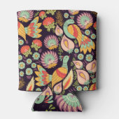 ヴィンテージフォークフローラバードオーナメント 缶クーラー (裏面)