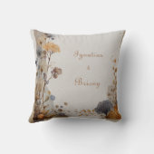 ヴィンテージフォーク植物学結婚院 クッション (裏面)