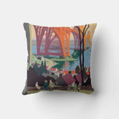 ヴィンテージフォースブリッジスコットランドレール装飾用クッション クッション (裏面)