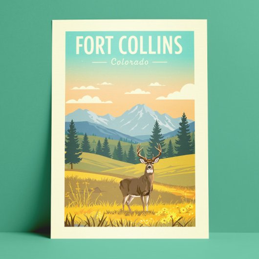 ヴィンテージフォートコリンズコロラド ポストカード