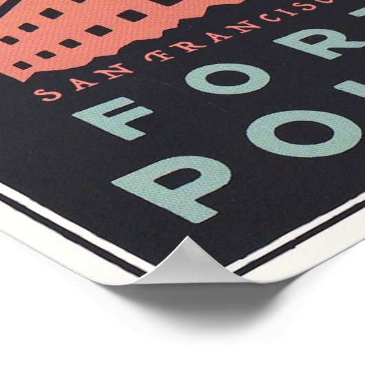 ヴィンテージフォートポイント旅行ポスター ポスター (角)