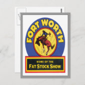 ヴィンテージフォートワース,テキサス州 ポストカード (正面/裏面)