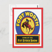 ヴィンテージフォートワース，テキサス州 ポストカード (正面/裏面)