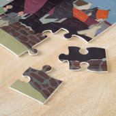 ヴィンテージフォーブリッジスコットランド鉄道旅行アート ジグソーパズル (側面)