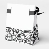 ヴィンテージフォーマルエレガント白黒お願いボックス フェイバーボックス (裏面サイド)