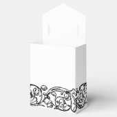 ヴィンテージフォーマルエレガント白黒お願いボックス フェイバーボックス (オープン)