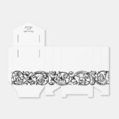 ヴィンテージフォーマルエレガント白黒お願いボックス フェイバーボックス (折り畳みなし)