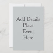 ヴィンテージフォーマルスタイル対招待状救日 招待状 (裏面)