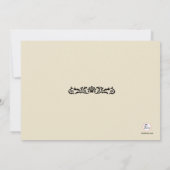 ヴィンテージフォーマルフローラフォト招待状 招待状 (裏面)