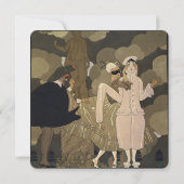 ヴィンテージフォーマル仮装パーティー 招待状 (裏面)