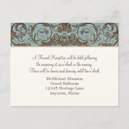 ヴィンテージフォーマル披露宴フランスのレースバロック 招待状