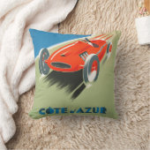 ヴィンテージフォーミュラワンレーシングポスターアート装飾用クッション クッション (ブランケット)