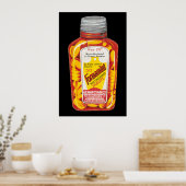 ヴィンテージフォームメンティメディカルタブレット広告 ポスター (キッチン)