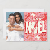 ヴィンテージフォーラルノエルオーナメントファミリーフォトカード シーズンカード (裏面)