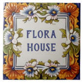 ヴィンテージフカスタムァワープレート名看板 タイル (正面)