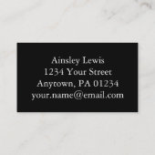 ヴィンテージフクパーソナライズされたロウコラージュ 名刺 (裏面)