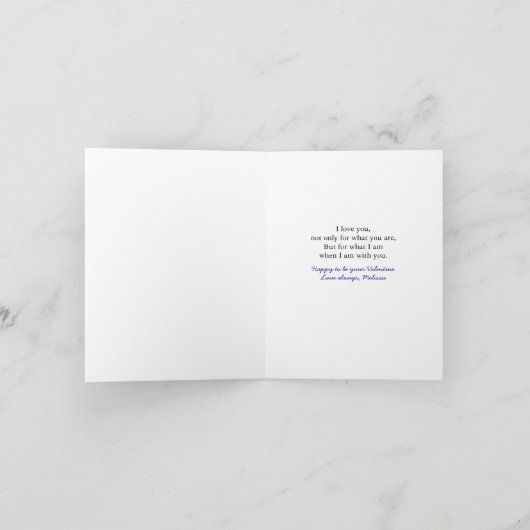 ヴィンテージフクロウの休日、ロマンチックまたはバレンタインデー シーズンカード (内部)