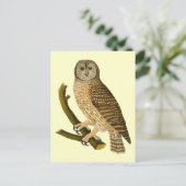 ヴィンテージフクロウの枝 ポストカード (スタンド正面)