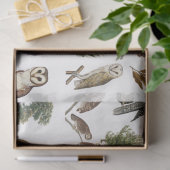 ヴィンテージフクロウの水彩林の模様 薄葉紙 (ギフト)