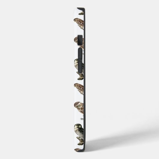 ヴィンテージフクロウの水彩林模様モノグラム Case-Mate iPhoneケース (裏面 / 左)