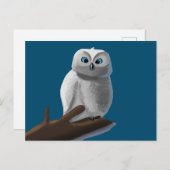 ヴィンテージフクロウイラストレーションはがき – 自然アート ポストカード (正面/裏面)