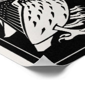 ヴィンテージフクロウイラストレーション ポスター (角)