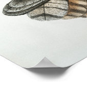 ヴィンテージフクロウイラストレーション ポスター (角)