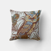 ヴィンテージフクロウガモの卵青 クッション (裏面)