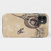 ヴィンテージフクロウケース Case-Mate iPhoneケース (裏面(横))