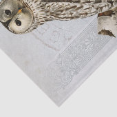 ヴィンテージフクロウバードブルーデコップエスフランスのマーク 薄葉紙 (詳細)