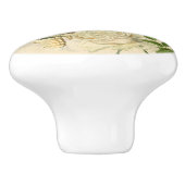 ヴィンテージフクロウフローラセラミックノブと美しいバラ セラミックノブ (側面)