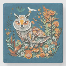 ヴィンテージフクロウフローラユニークデザイン