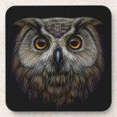 ヴィンテージフクロウポートレートコースター | タイムレスフクロウセット コースター (正面)