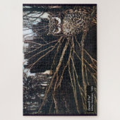 ヴィンテージフクロウ城ゴシックおとぎ話アーサーラッカム ジグソーパズル (縦)