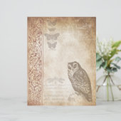 ヴィンテージフクロウ熟成スクラップブック紙 (スタンド正面)