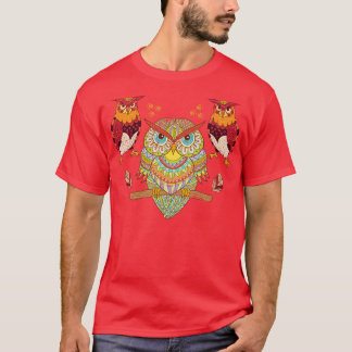 ヴィンテージフクロウ2 Tシャツ