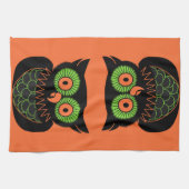 ヴィンテージフクロウ キッチンタオル (横)