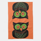 ヴィンテージフクロウ キッチンタオル (縦)