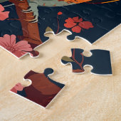 ヴィンテージフクロウ ジグソーパズル (側面)