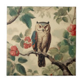 ヴィンテージフクロウ タイル (正面)