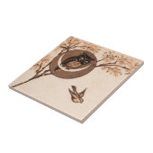 ヴィンテージフクロウ タイル (側面)