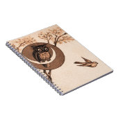 ヴィンテージフクロウ ノートブック (右側)