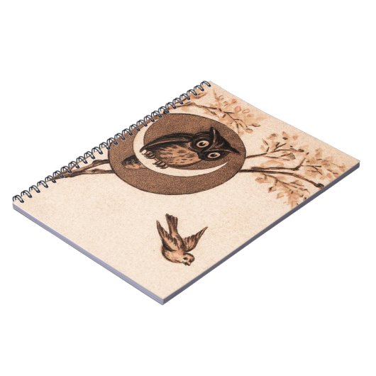 ヴィンテージフクロウ ノートブック (左側)